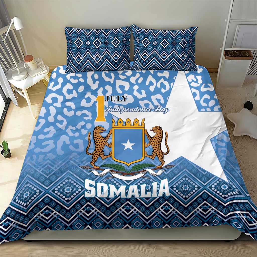 Somalia Independence Day Bedding Set African Leopard Pattern