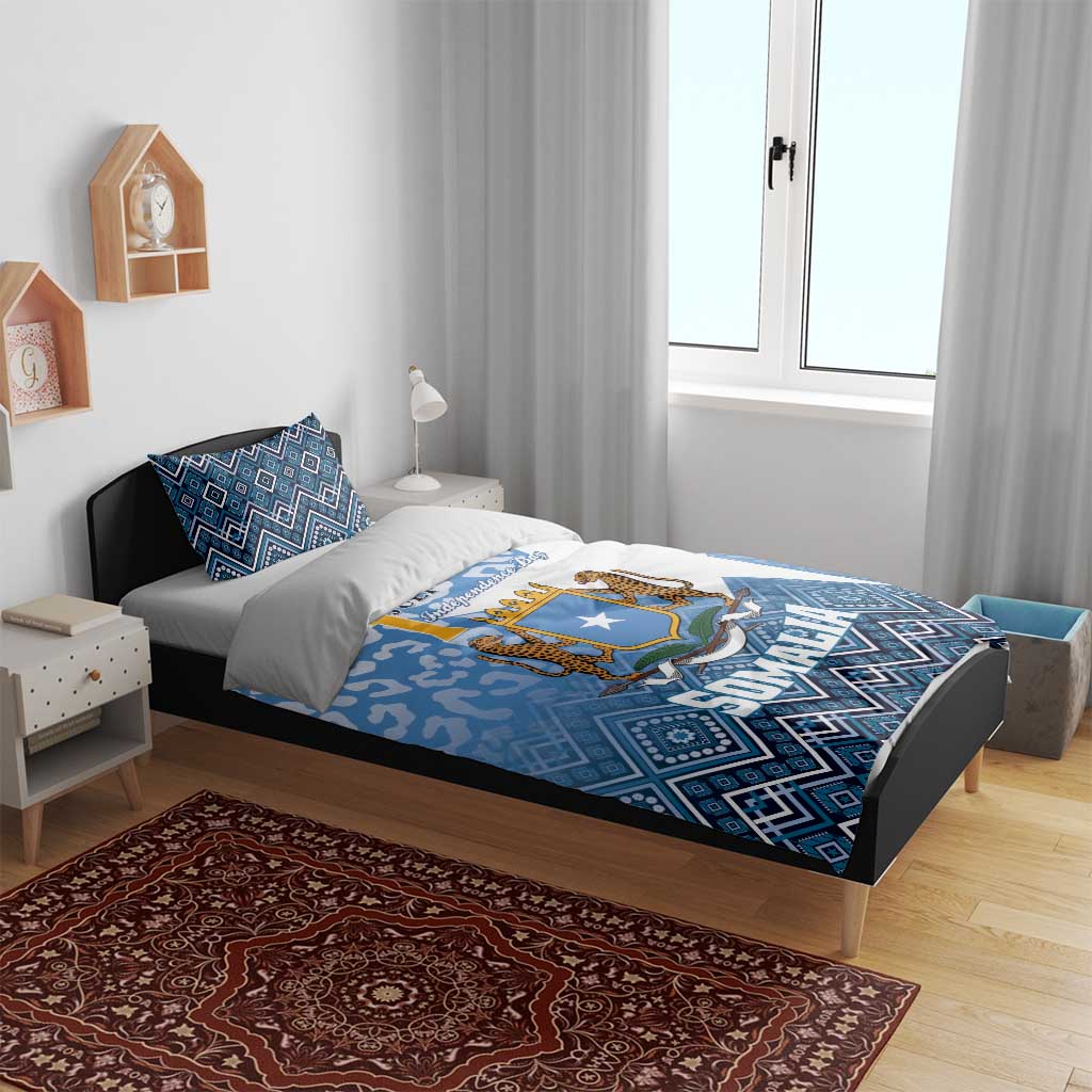 Somalia Independence Day Bedding Set African Leopard Pattern