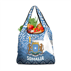 Somalia Independence Day Grocery Bag African Leopard Pattern