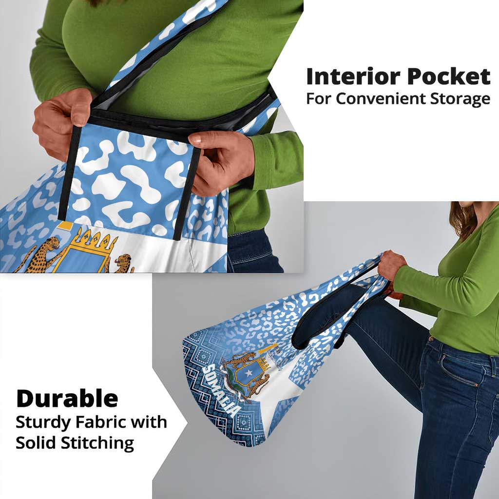 Somalia Independence Day Grocery Bag African Leopard Pattern