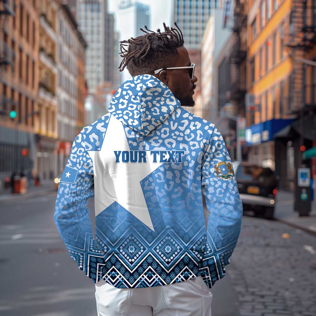 Personalized Somalia Independence Day Hoodie African Leopard Pattern