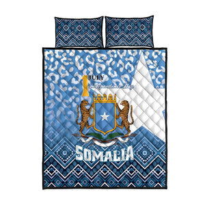 Somalia Independence Day Quilt Bed Set African Leopard Pattern