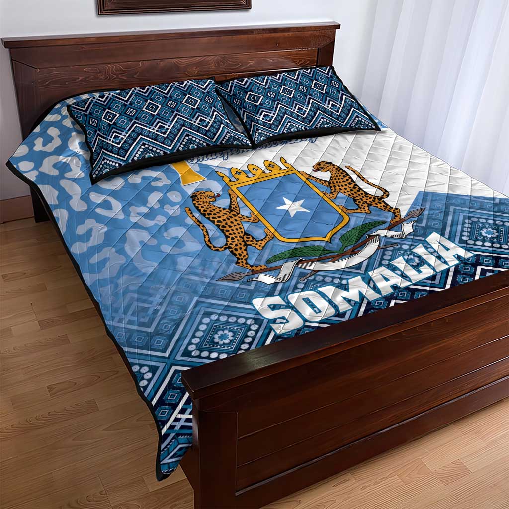 Somalia Independence Day Quilt Bed Set African Leopard Pattern