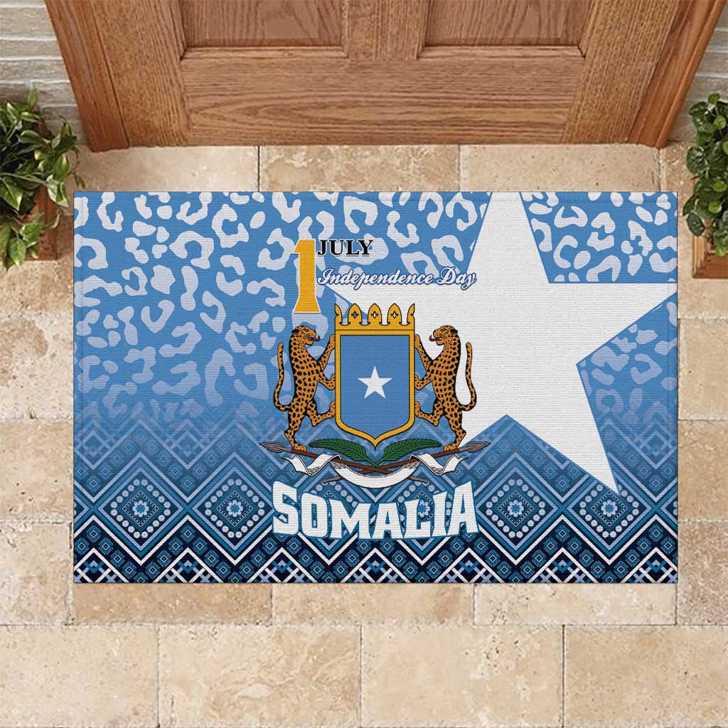 Somalia Pattern Somalia Independence Day Rubber Doormat African Leopard Pattern by ...