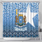 Somalia Independence Day Shower Curtain African Leopard Pattern