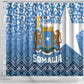 Somalia Independence Day Shower Curtain African Leopard Pattern