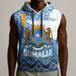 Personalized Somalia Independence Day Sleeveless Hoodie African Leopard Pattern - African Pride
