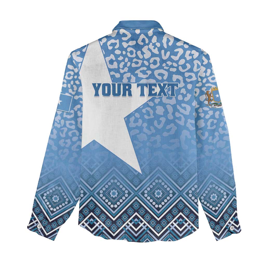 Personalized Somalia Independence Day Women Casual Shirt African Leopard Pattern LT01
