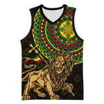 Ethiopia National Day Basketball Jersey Lion Of Judah African Pattern - African Pride