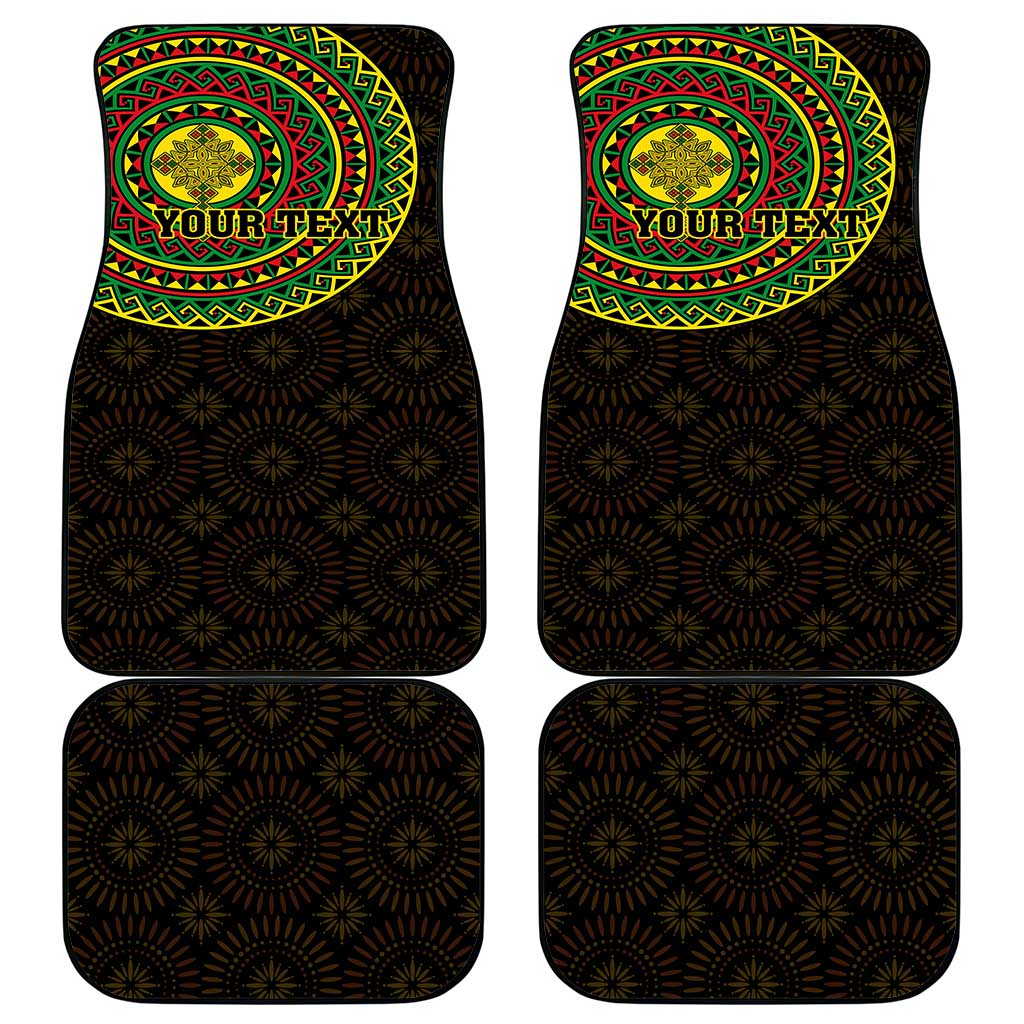 Ethiopia National Day Car Mats Lion Of Judah African Pattern