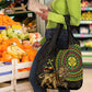 Ethiopia National Day Grocery Bag Lion Of Judah African Pattern