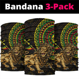 Ethiopia National Day Neck Gaiter Lion Of Judah African Pattern LT01