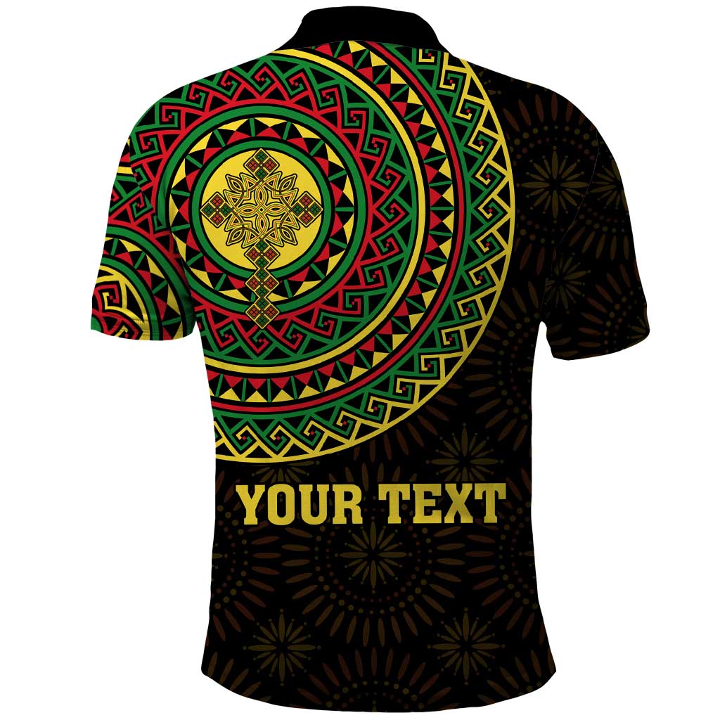 Ethiopia National Day Polo Shirt Lion Of Judah African Pattern