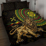 Ethiopia National Day Quilt Bed Set Lion Of Judah African Pattern