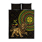 Ethiopia National Day Quilt Bed Set Lion Of Judah African Pattern