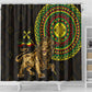 Ethiopia National Day Shower Curtain Lion Of Judah African Pattern