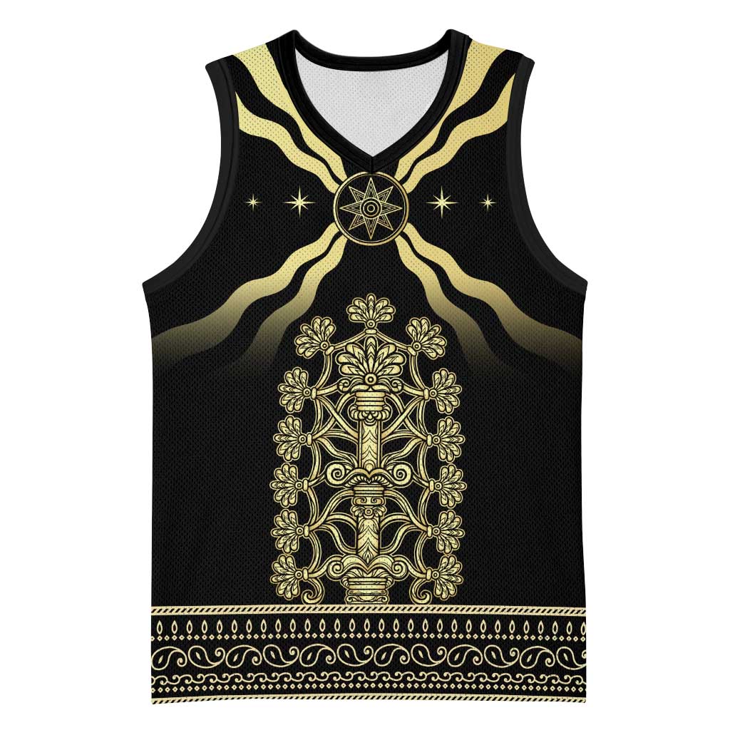Assyria Empire Basketball Jersey Assyrian Mythological Spirit - African Pride