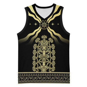 Assyria Empire Basketball Jersey Assyrian Mythological Spirit - African Pride