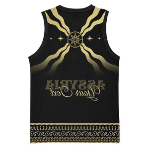 Assyria Empire Basketball Jersey Assyrian Mythological Spirit - African Pride