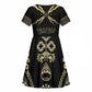 Assyria Empire Kid Short Sleeve Dress Assyrian Mythological Spirit