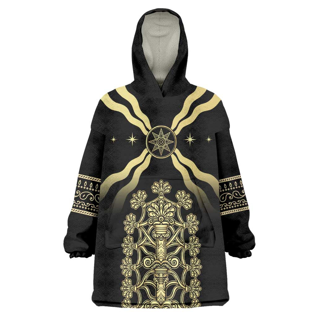 Assyria Empire KId Wearable Blanket Hoodie Assyrian Mythological Spirit