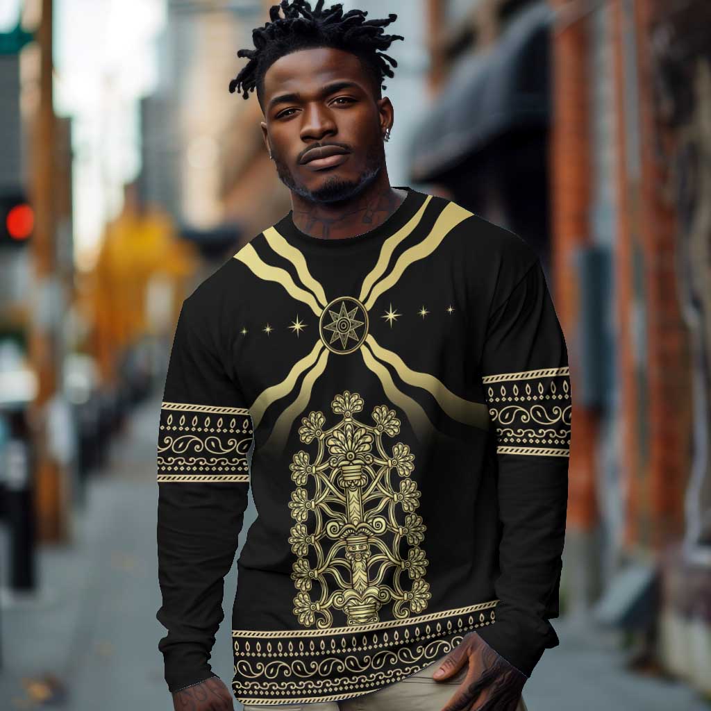 Assyria Empire Long Sleeve Shirt Assyrian Mythological Spirit LT01