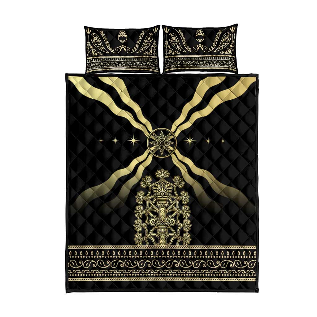 Assyria Empire Quilt Bed Set Assyrian Mythological Spirit