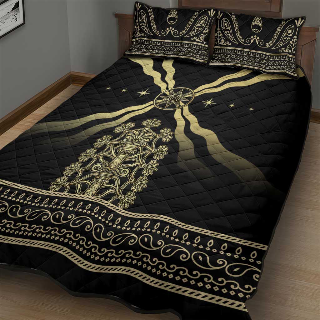 Assyria Empire Quilt Bed Set Assyrian Mythological Spirit