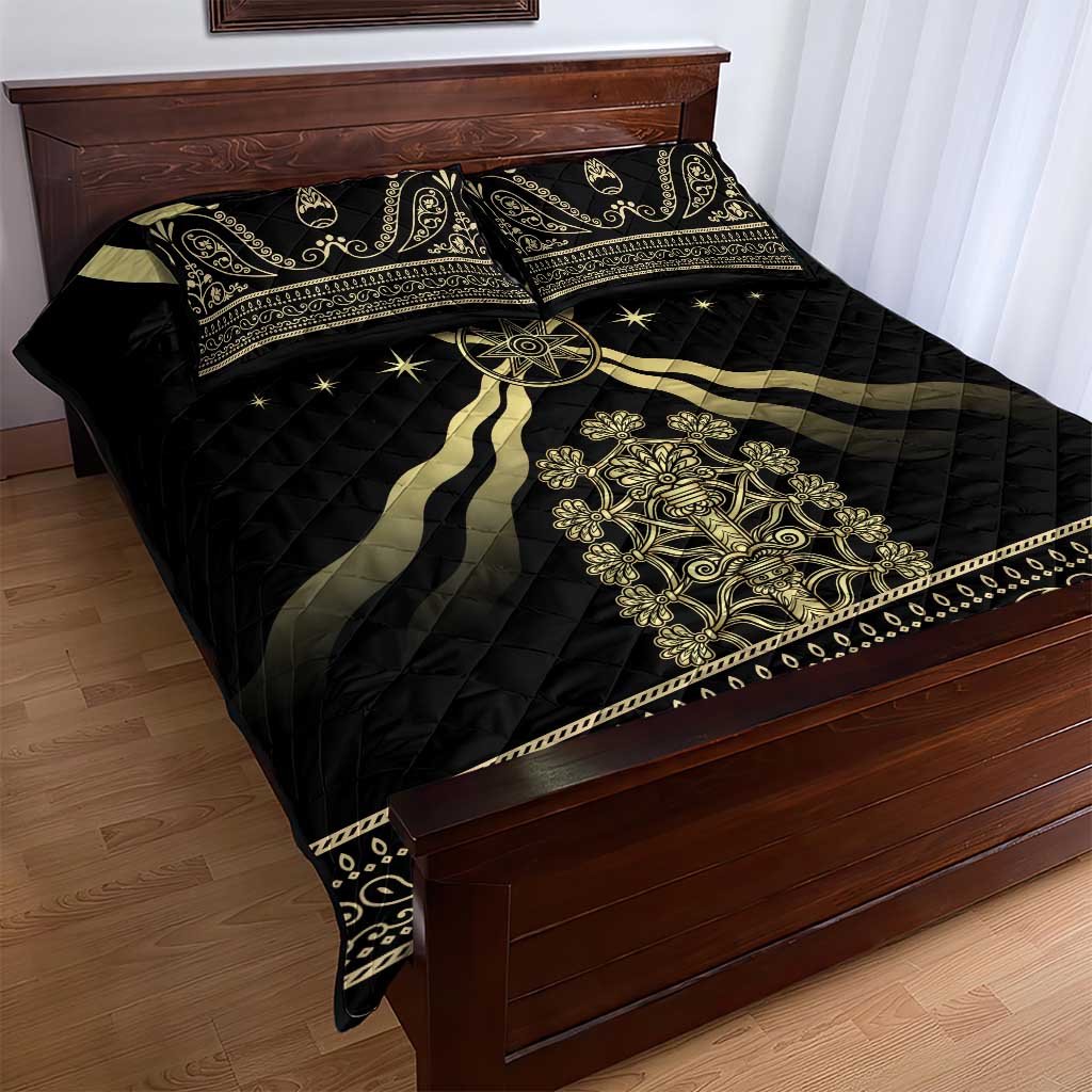 Assyria Empire Quilt Bed Set Assyrian Mythological Spirit