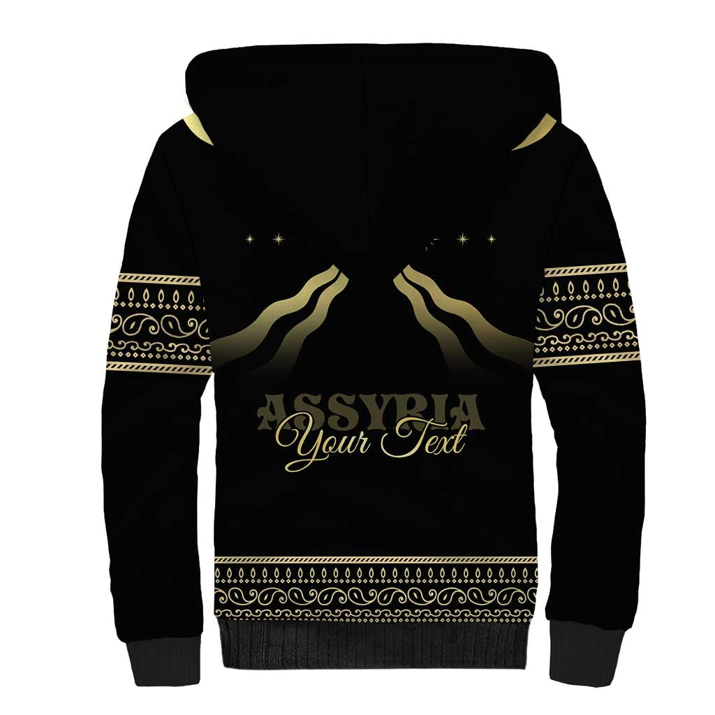 Assyria Empire Sherpa Hoodie Assyrian Mythological Spirit