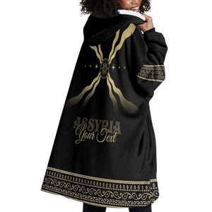 Assyria Empire Wearable Blanket Hoodie Assyrian Mythological Spirit
