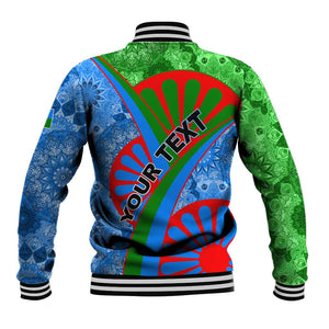 International Romani Day 2024 Baseball Jacket Gypsy Pattern Tribal LT01