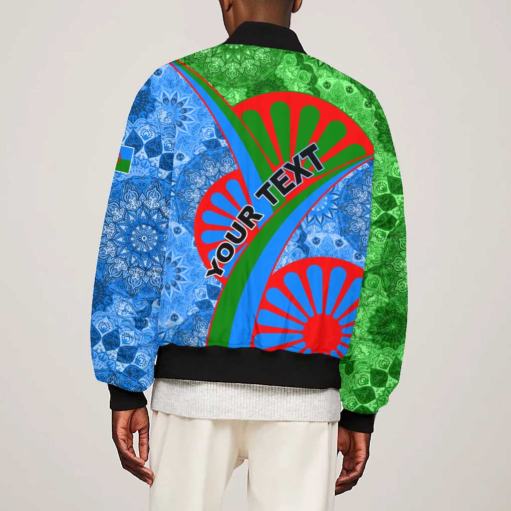 International Romani Day 2024 Bomber Jacket Gypsy Pattern Tribal