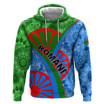 International Romani Day 2024 Hoodie Gypsy Pattern Tribal