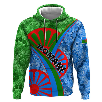International Romani Day 2024 Hoodie Gypsy Pattern Tribal
