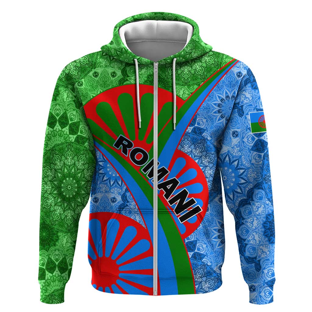 International Romani Day 2024 Hoodie Gypsy Pattern Tribal