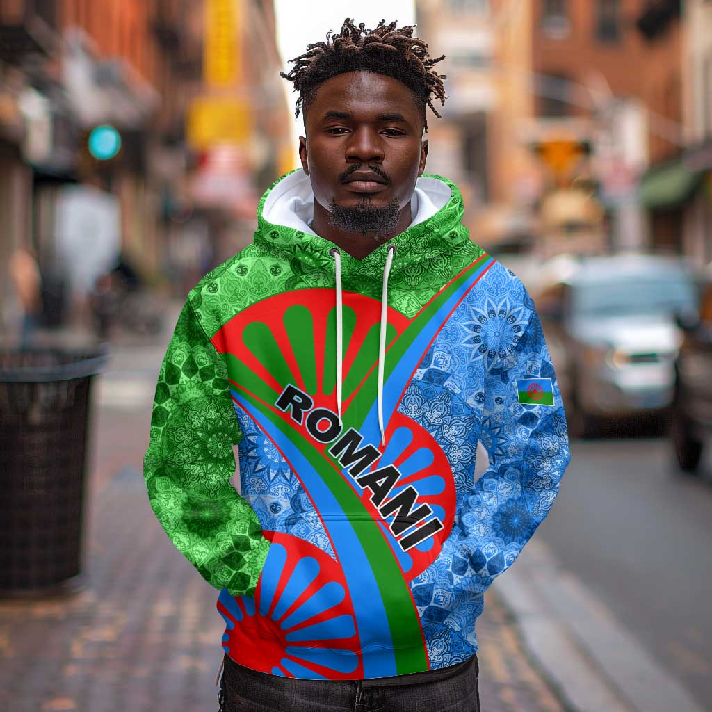 International Romani Day 2024 Hoodie Gypsy Pattern Tribal