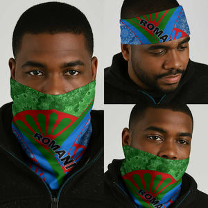 International Romani Day 2024 Neck Gaiter Gypsy Pattern Tribal LT01