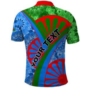 International Romani Day 2024 Polo Shirt Gypsy Pattern Tribal