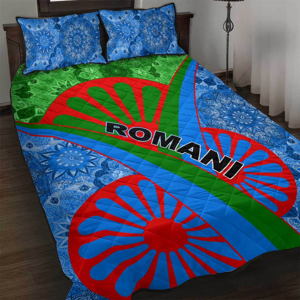 International Romani Day 2024 Quilt Bed Set Gypsy Pattern Tribal