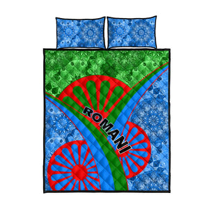 International Romani Day 2024 Quilt Bed Set Gypsy Pattern Tribal