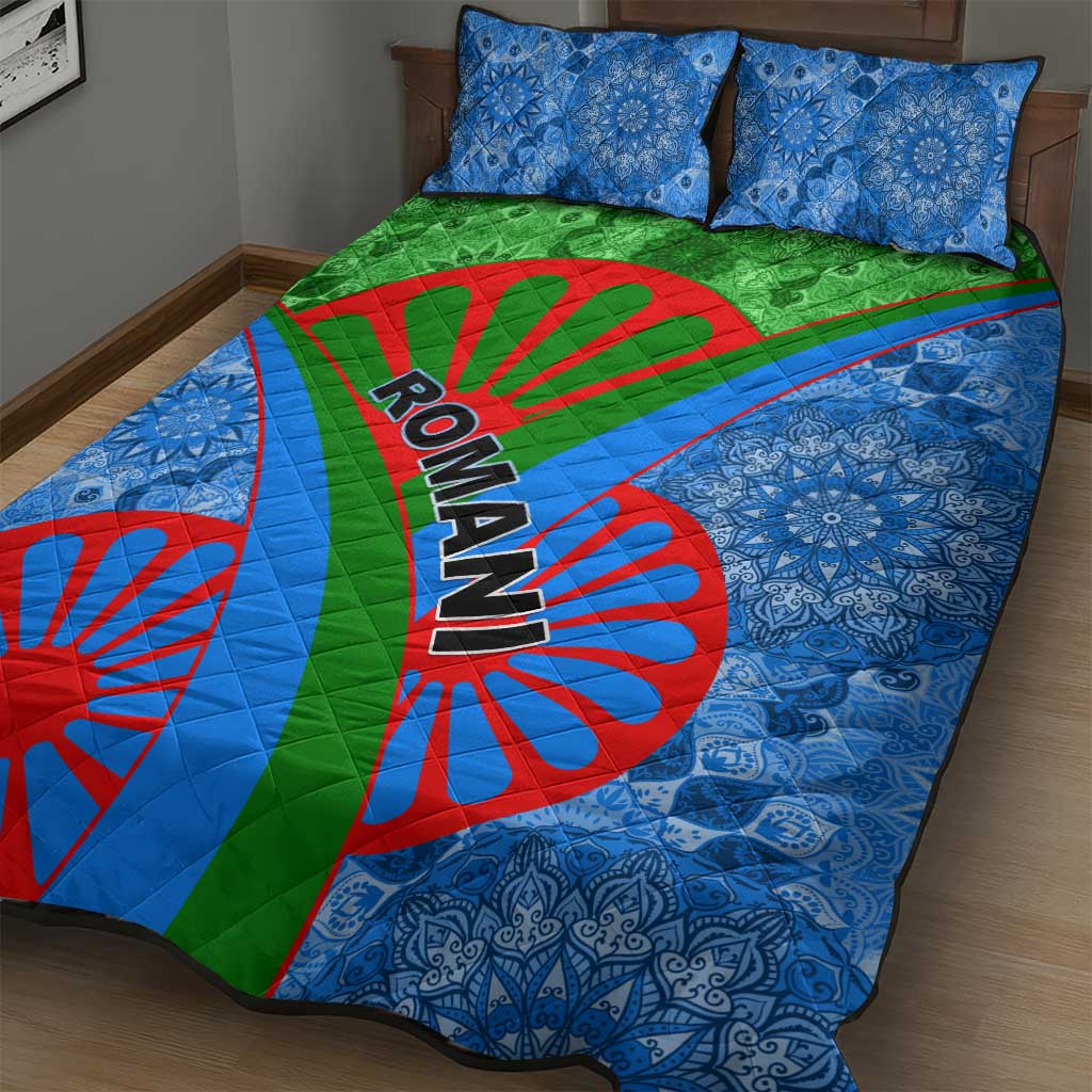 International Romani Day 2024 Quilt Bed Set Gypsy Pattern Tribal