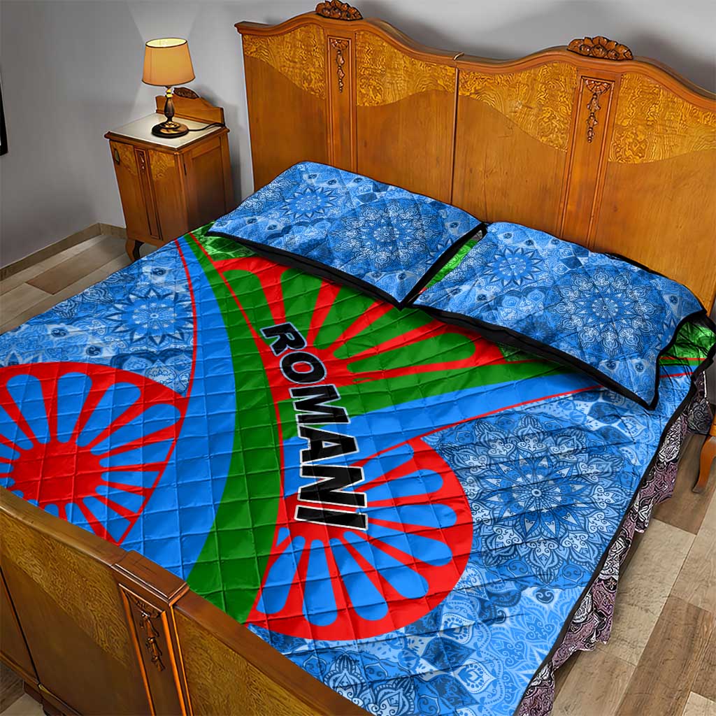 International Romani Day 2024 Quilt Bed Set Gypsy Pattern Tribal