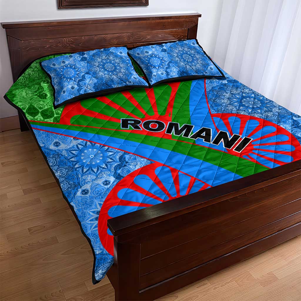International Romani Day 2024 Quilt Bed Set Gypsy Pattern Tribal