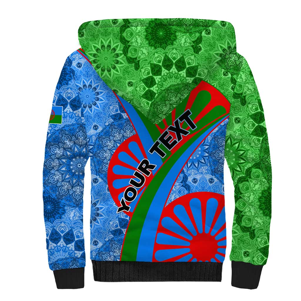 International Romani Day 2024 Sherpa Hoodie Gypsy Pattern Tribal