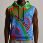 International Romani Day 2024 Sleeveless Hoodie Gypsy Pattern Tribal - African Pride