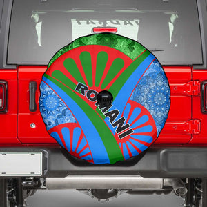 International Romani Day 2024 Spare Tire Cover Gypsy Pattern Tribal