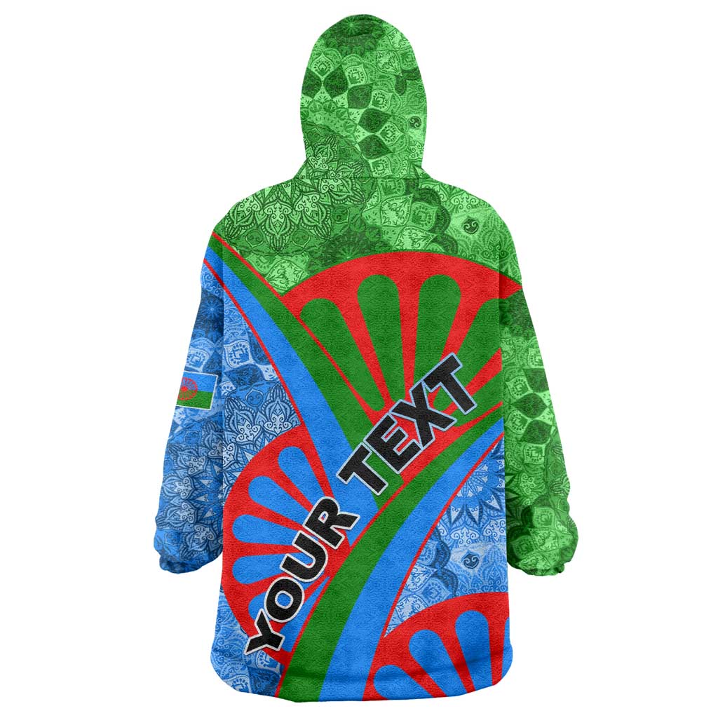 International Romani Day 2024 Wearable Blanket Hoodie Gypsy Pattern Tribal
