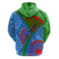 International Romani Day 2024 Zip Hoodie Gypsy Pattern Tribal