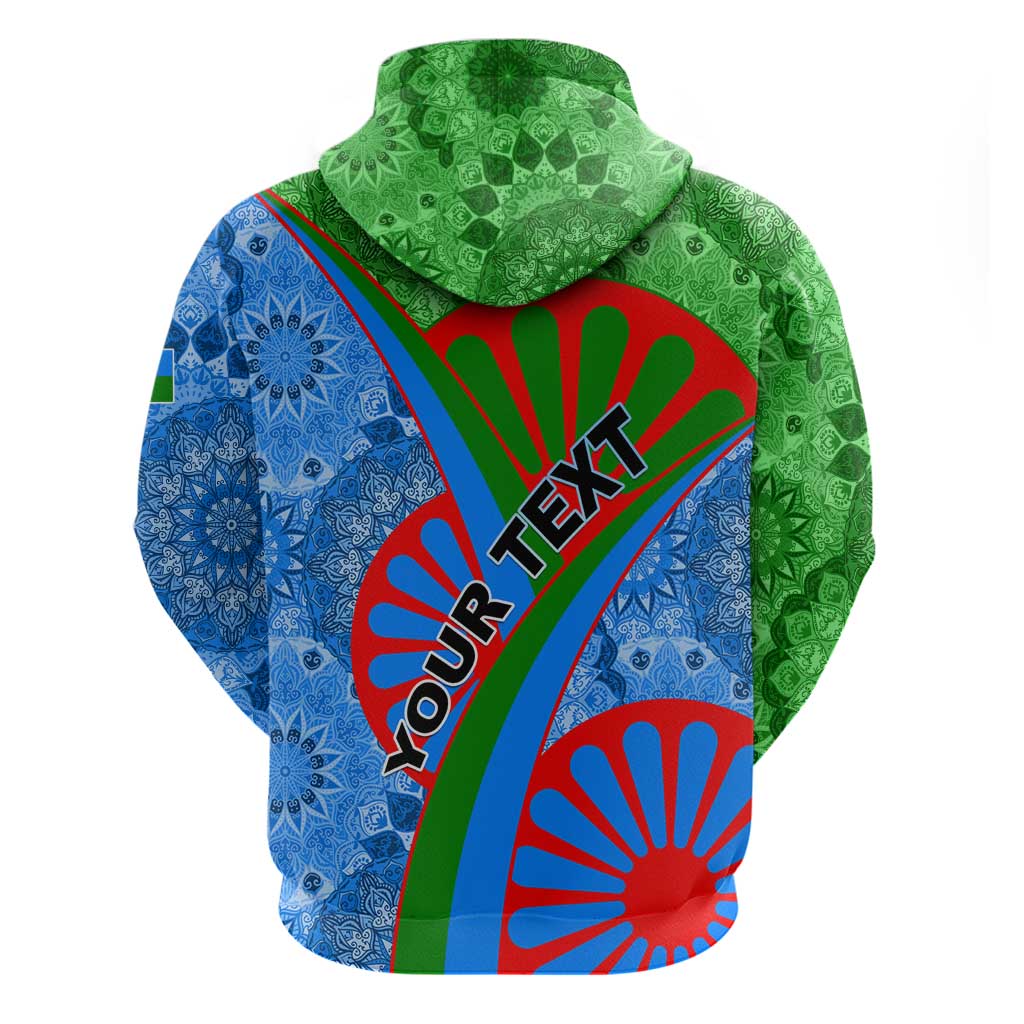International Romani Day 2024 Zip Hoodie Gypsy Pattern Tribal